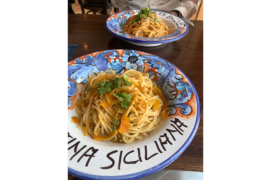 ソフトバンク・津森宥紀が大津亮介とランチで食べたパスタ【写真：本人提供】