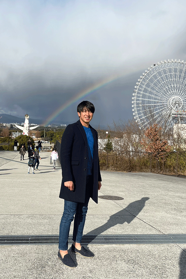 1/1 昼虹かかる太陽の塔&エキスポシティ【写真：本人提供】