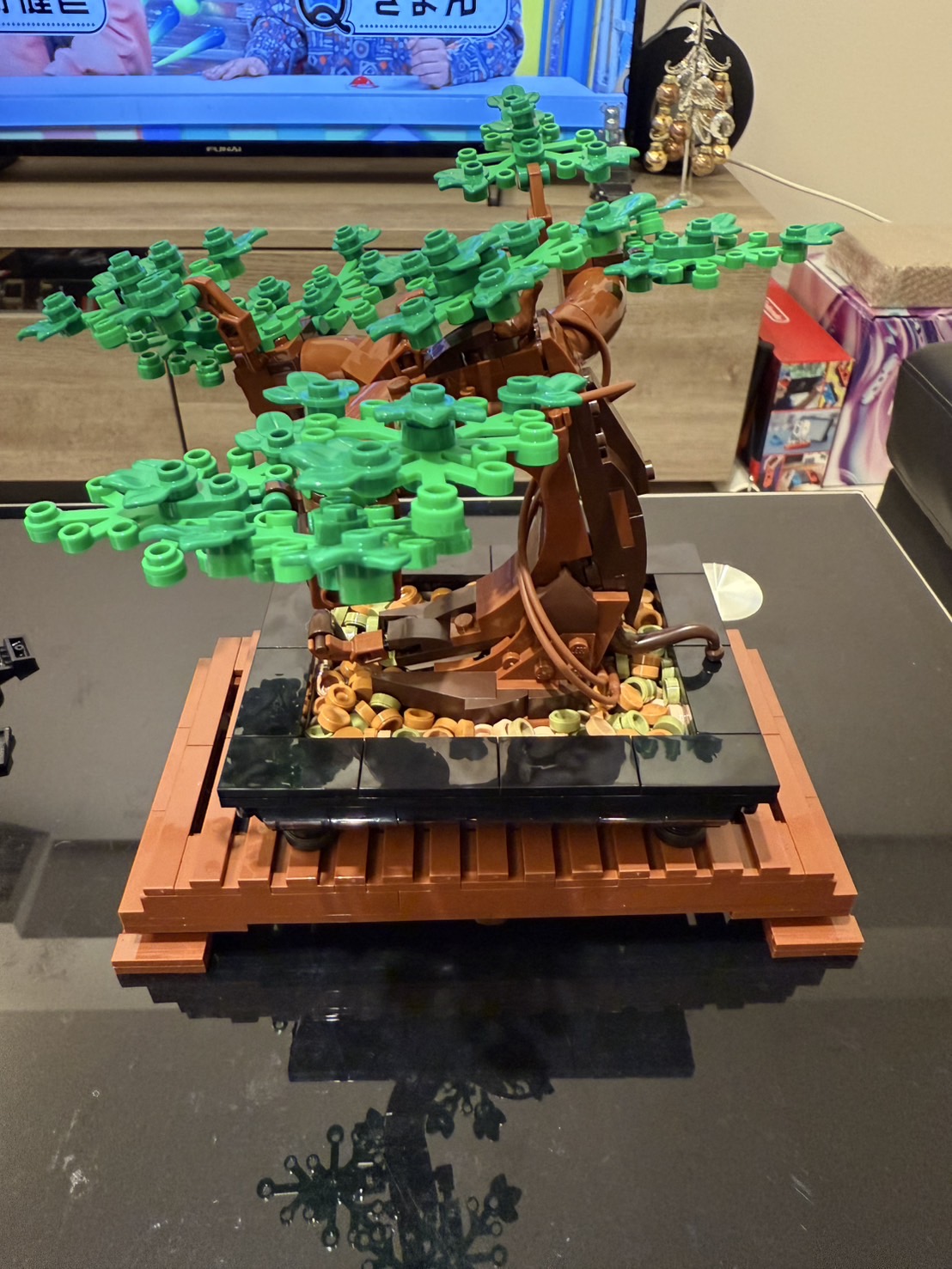 緒方理貢が制作したLEGOの盆栽【写真：本人提供】