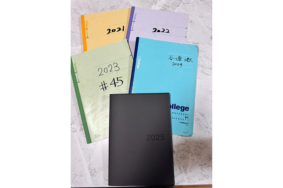 2021年から継続している日記【写真：本人提供】