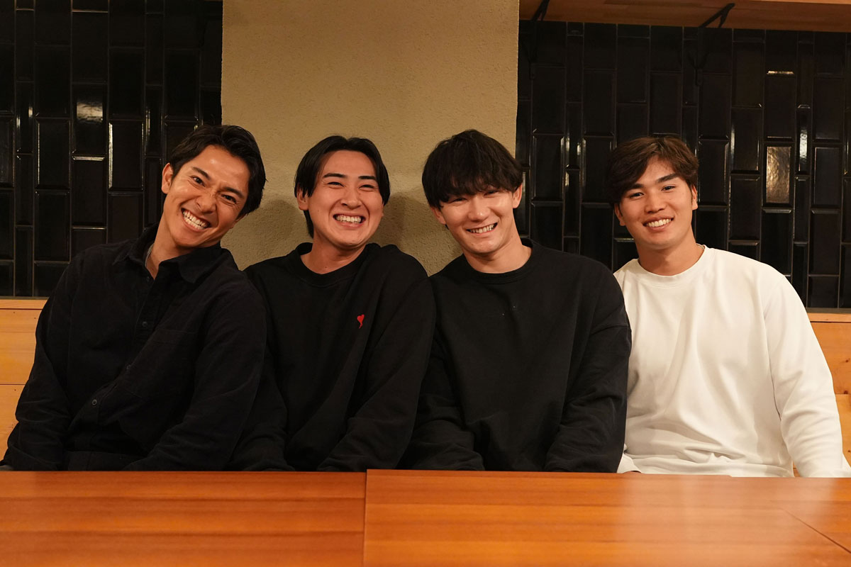 柳町達、佐藤宏樹、正木智也、廣瀬隆太（左から）【写真：冨田成美】