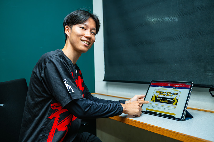 ソフトバンク・スカウティングサポート担当の齋藤周さん【写真：古川剛伊】