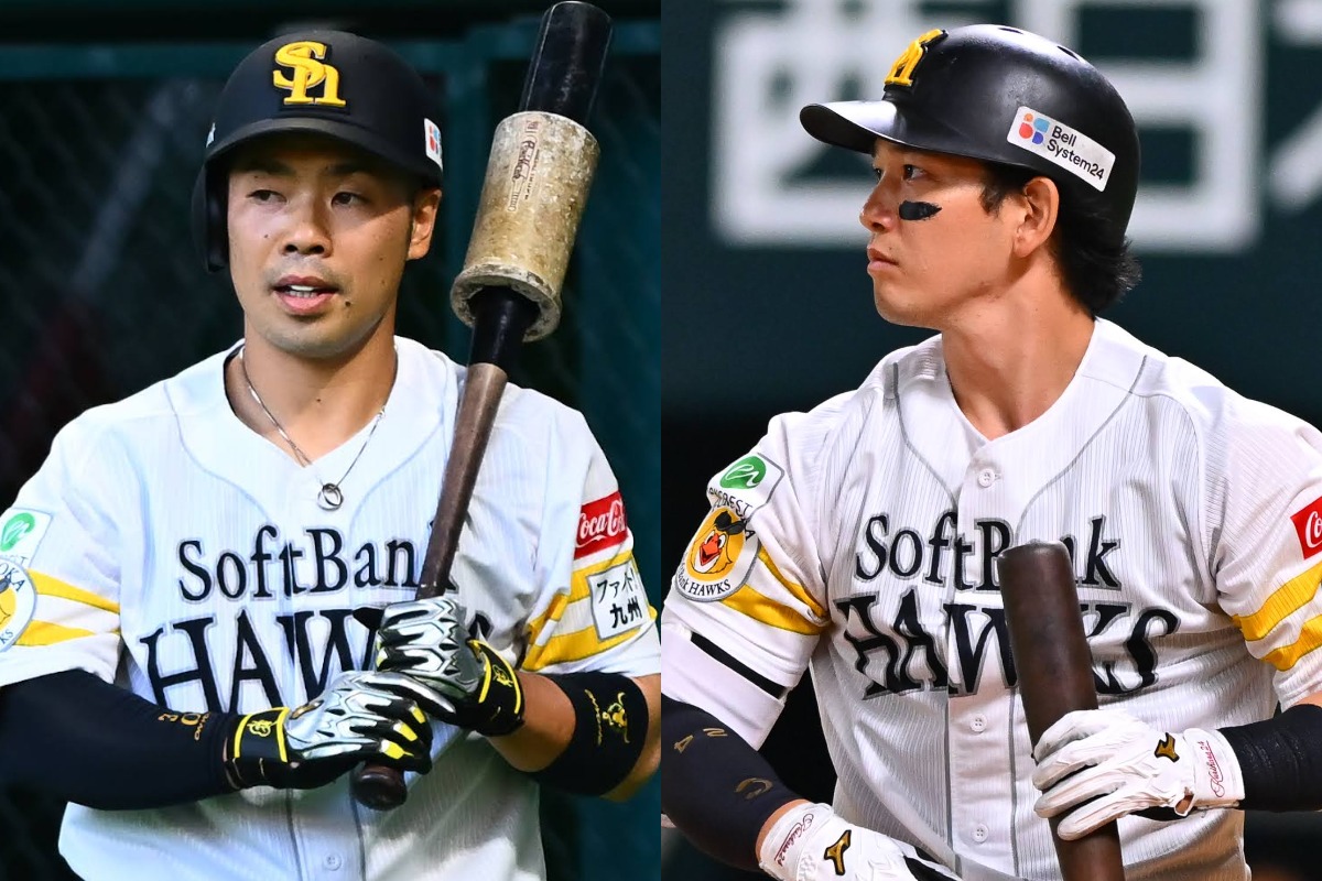 近藤健介（左）、栗原陵矢【写真：古川剛伊】