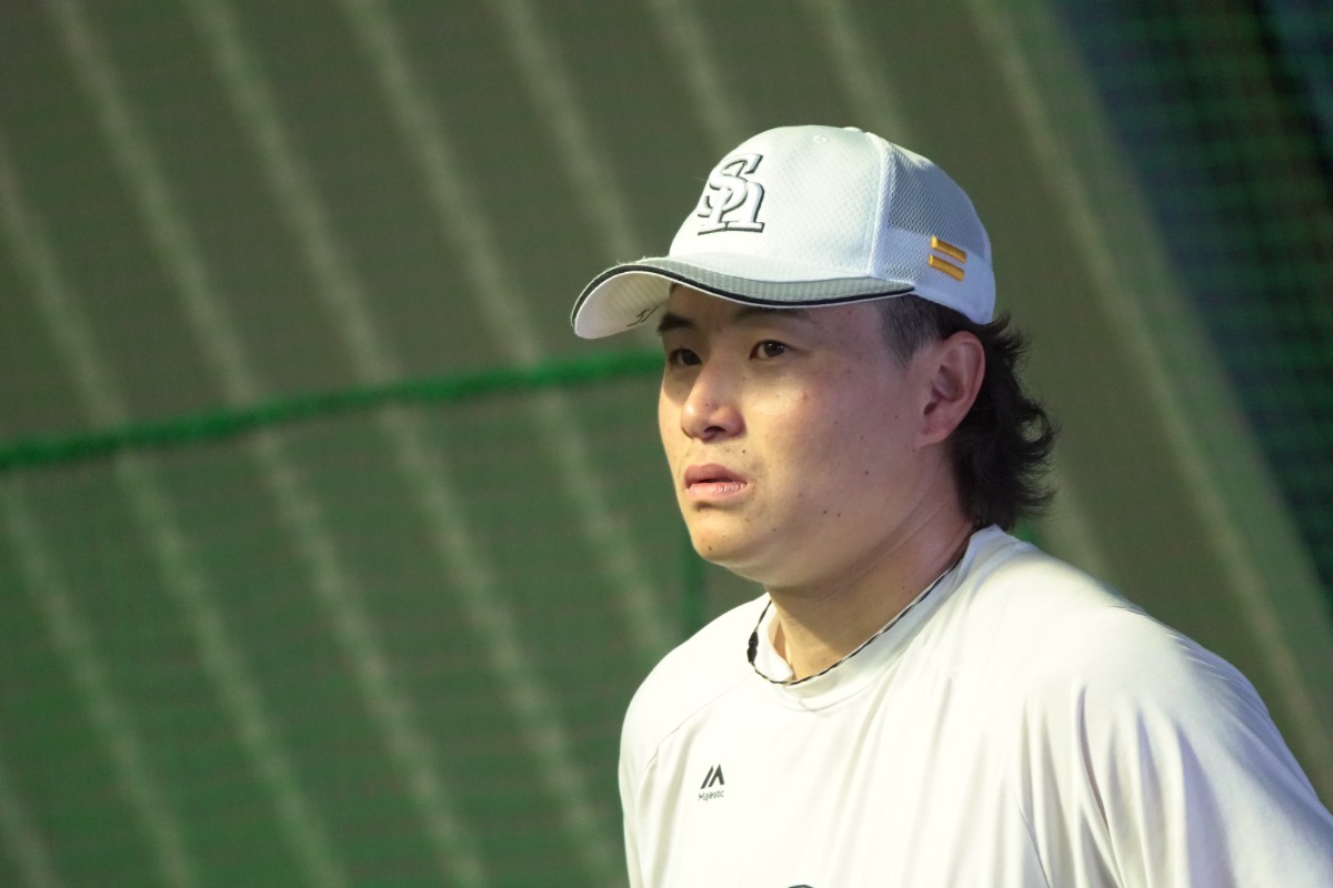 リハビリ組に合流した前田純【写真：竹村岳】