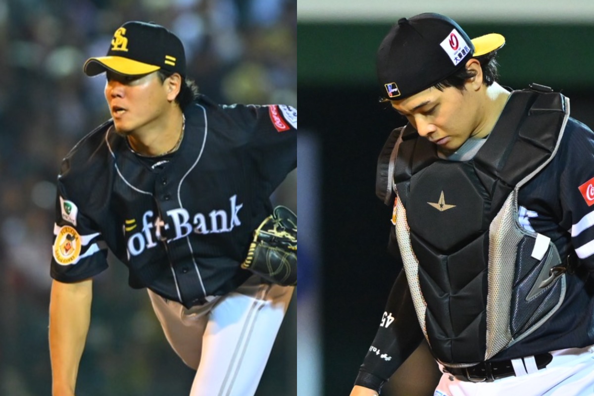 上茶谷大河（左）、谷川原健太【写真：古川剛伊】