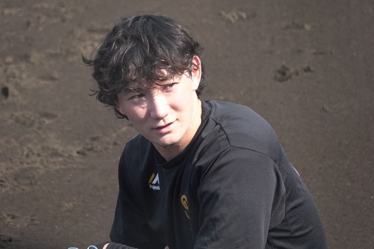 タマスタ筑後でリハビリに励む正木智也【写真：竹村岳】