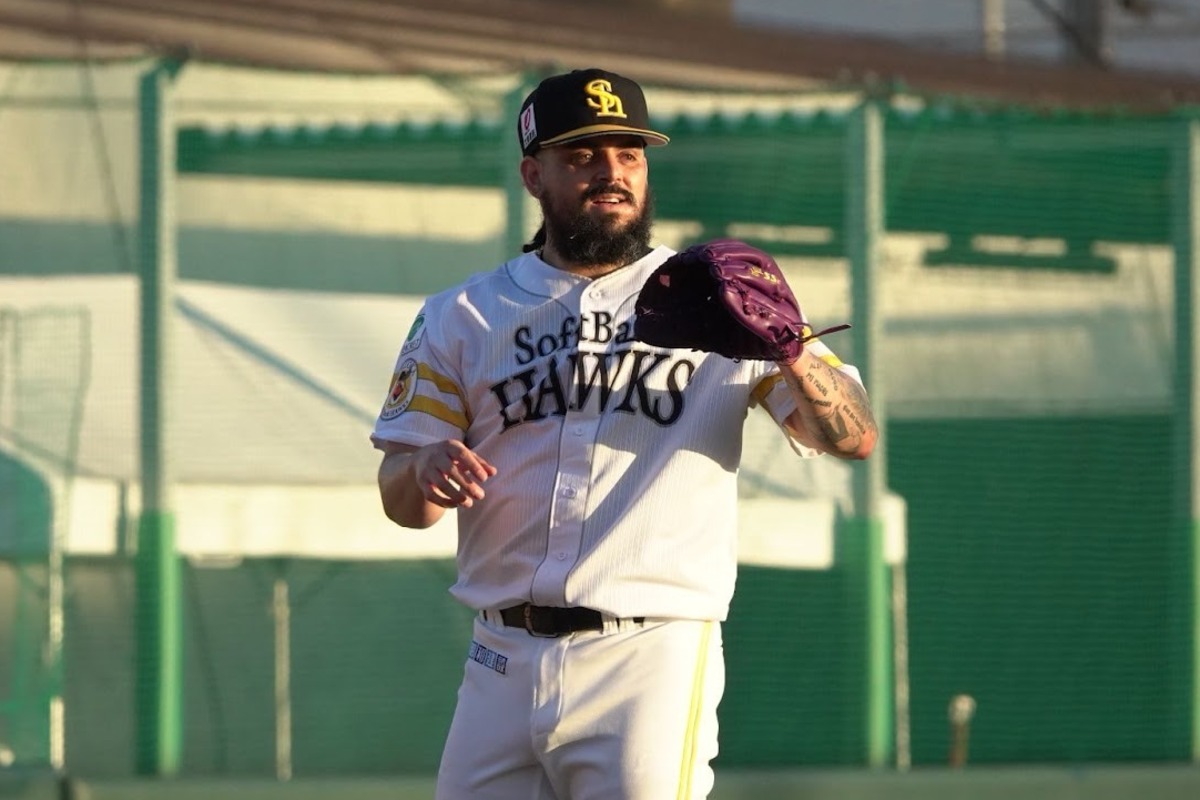 2軍戦に先発したロベルト・オスナ【写真：竹村岳】