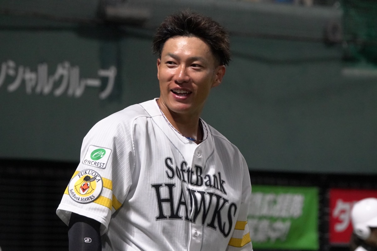 柳田悠岐【写真：竹村岳】