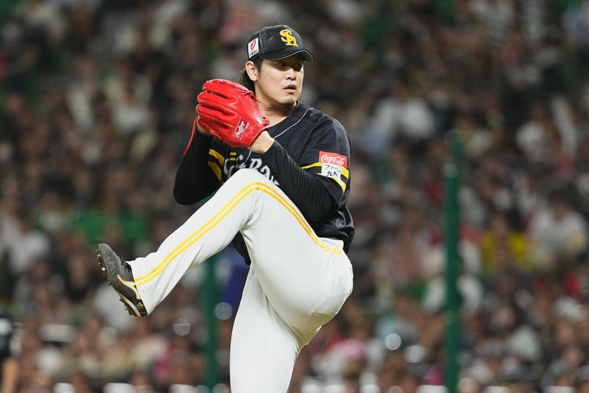 楽天戦の9回に登板した杉山一樹【写真：小林靖】