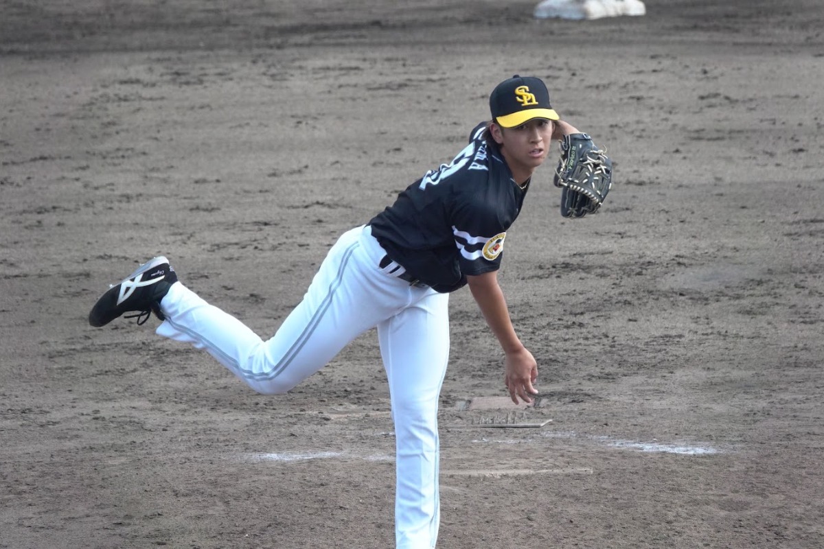 中日戦に登板した大山凌【写真：竹村岳】