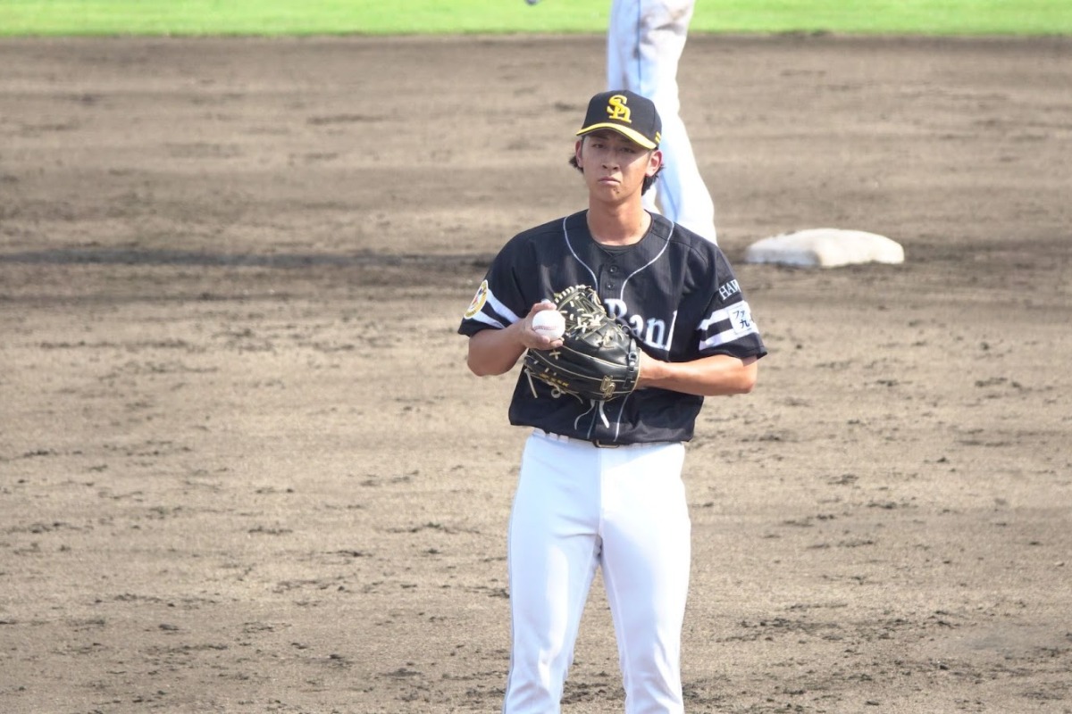中日戦に登板した大山凌【写真：竹村岳】