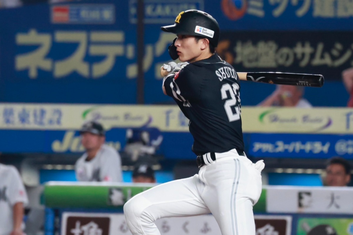 11日のロッテ戦に出場した周東佑京【写真：小池義弘】