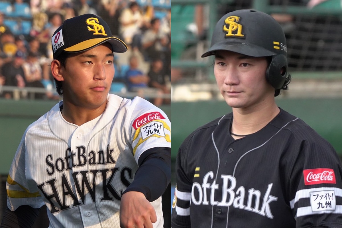 前田悠伍（左）と正木智也【写真：竹村岳】