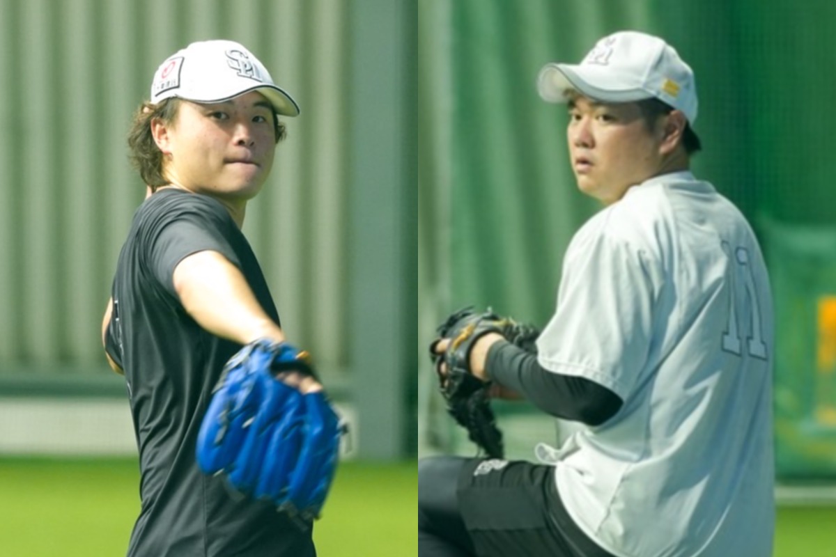 前田純（左）と津森宥紀【写真：森大樹】