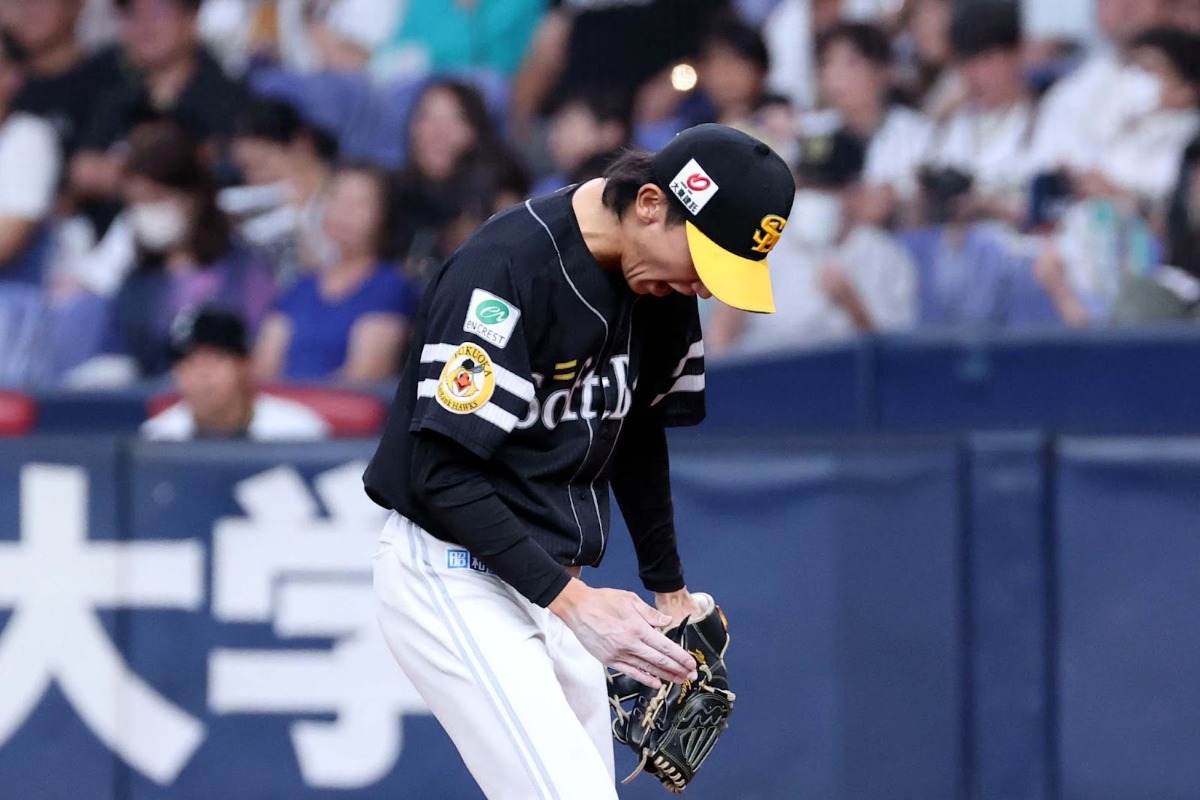 ピンチを抑え、雄たけびをあげる大津亮介【写真：栗木一考】