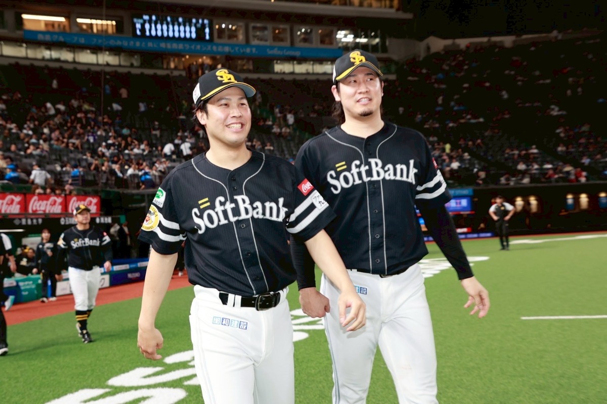 リーグ優勝を決めた藤井皓哉【写真：小池義弘】