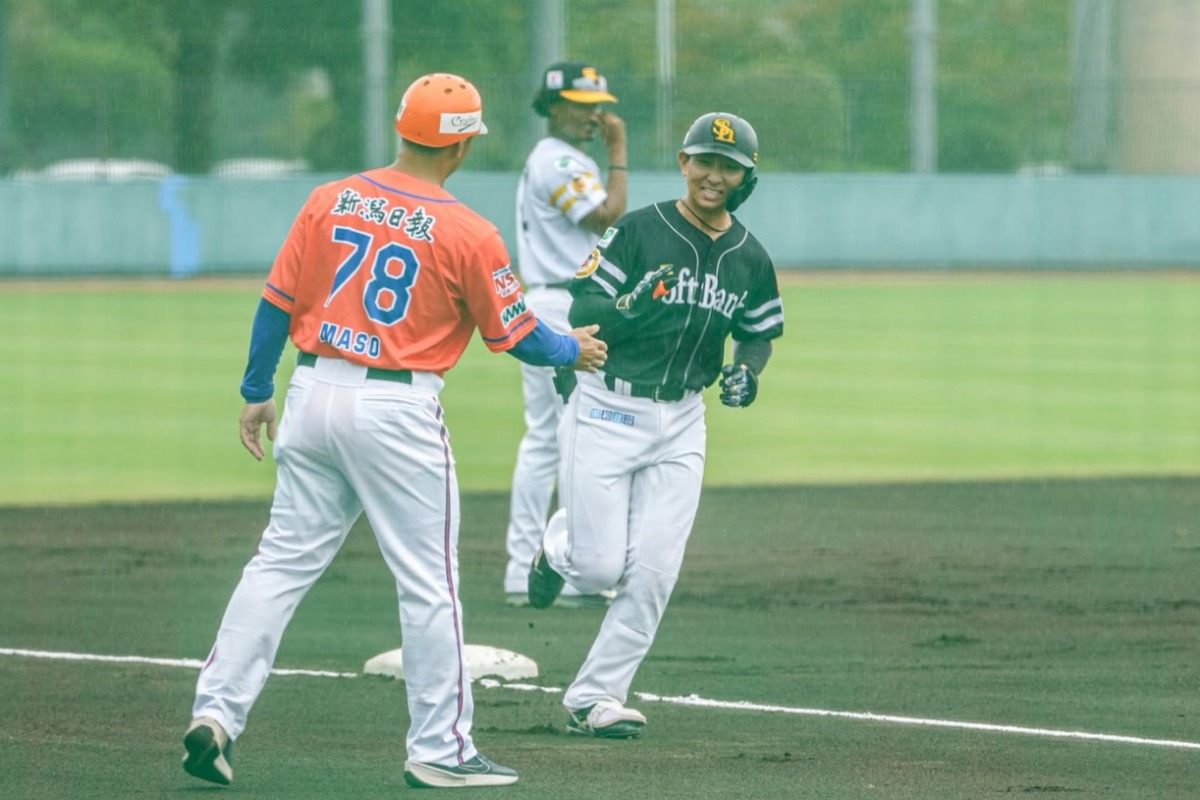 ソフトバンク戦で2ランを放った中澤恒貴【写真：森大樹】