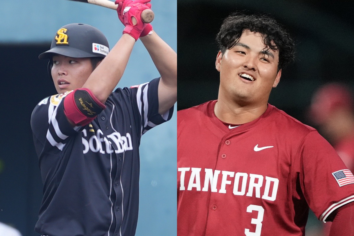 佐倉侠史朗（左）と佐々木麟太郎【写真：森大樹、ロイター】