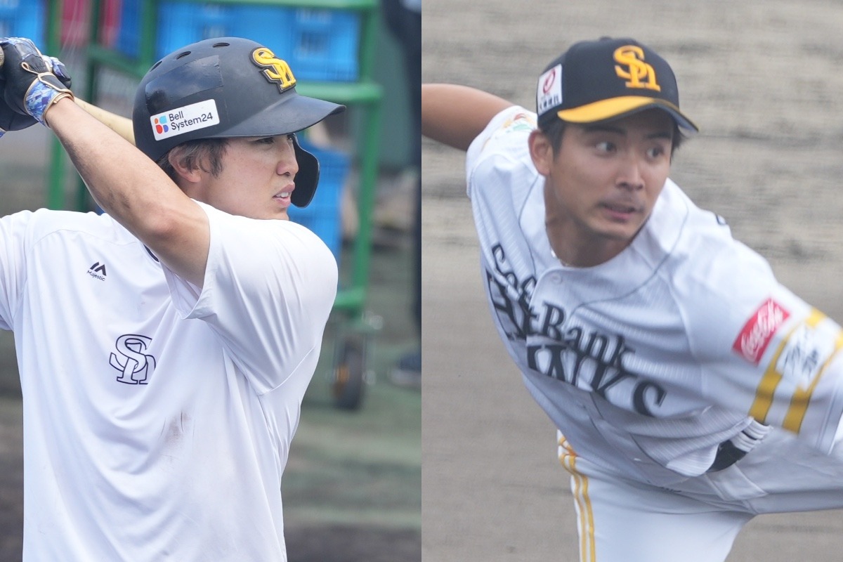 廣瀬隆太（左）と大野稼頭央【写真：森大樹】