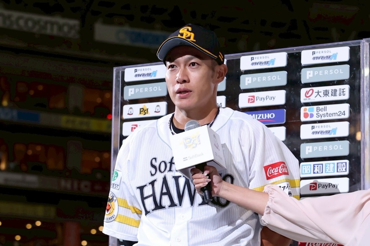 柳田悠岐【写真：加治屋友輝】