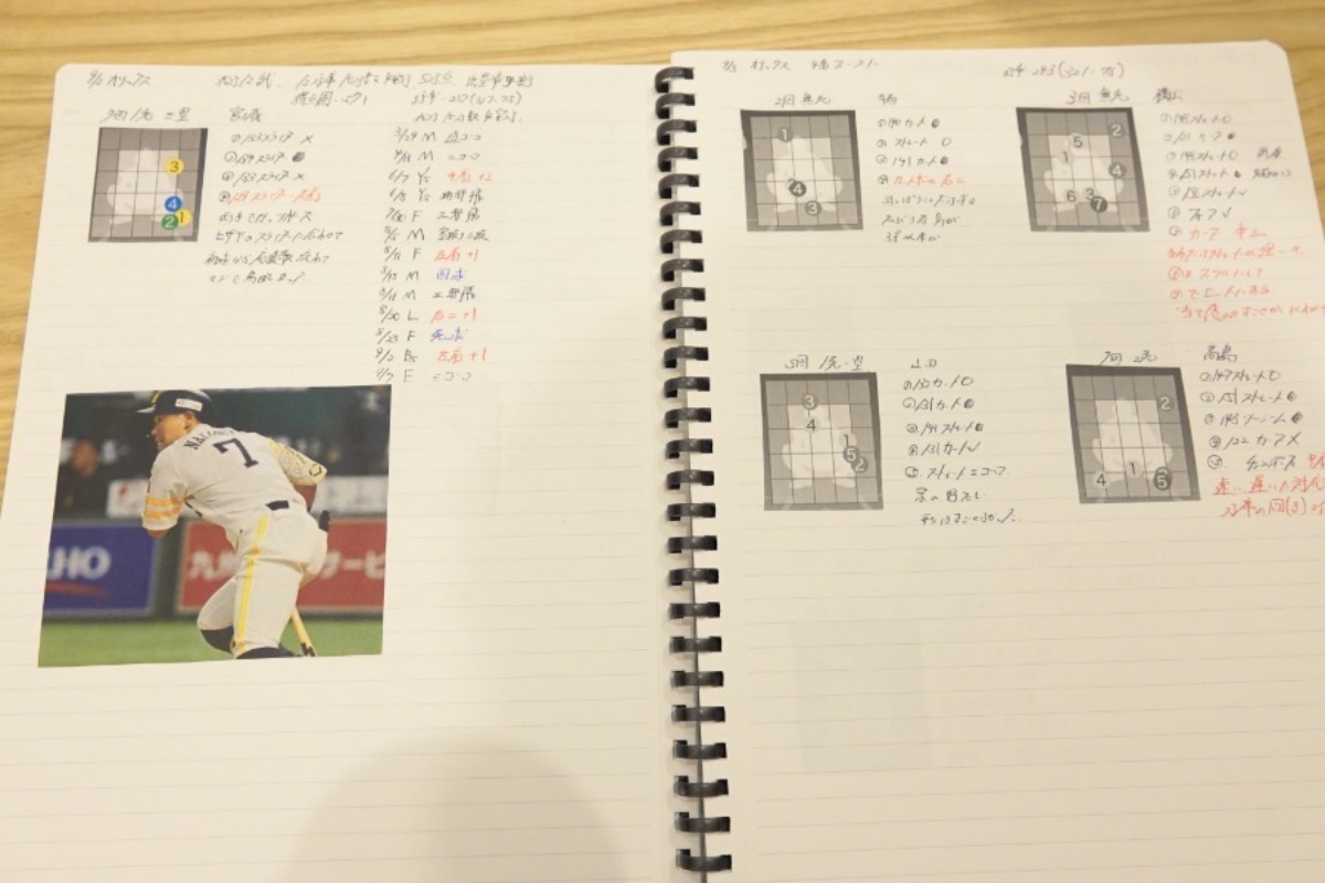 9月2日に中村晃が代打で適時打を放った時の記録【写真：竹村岳】