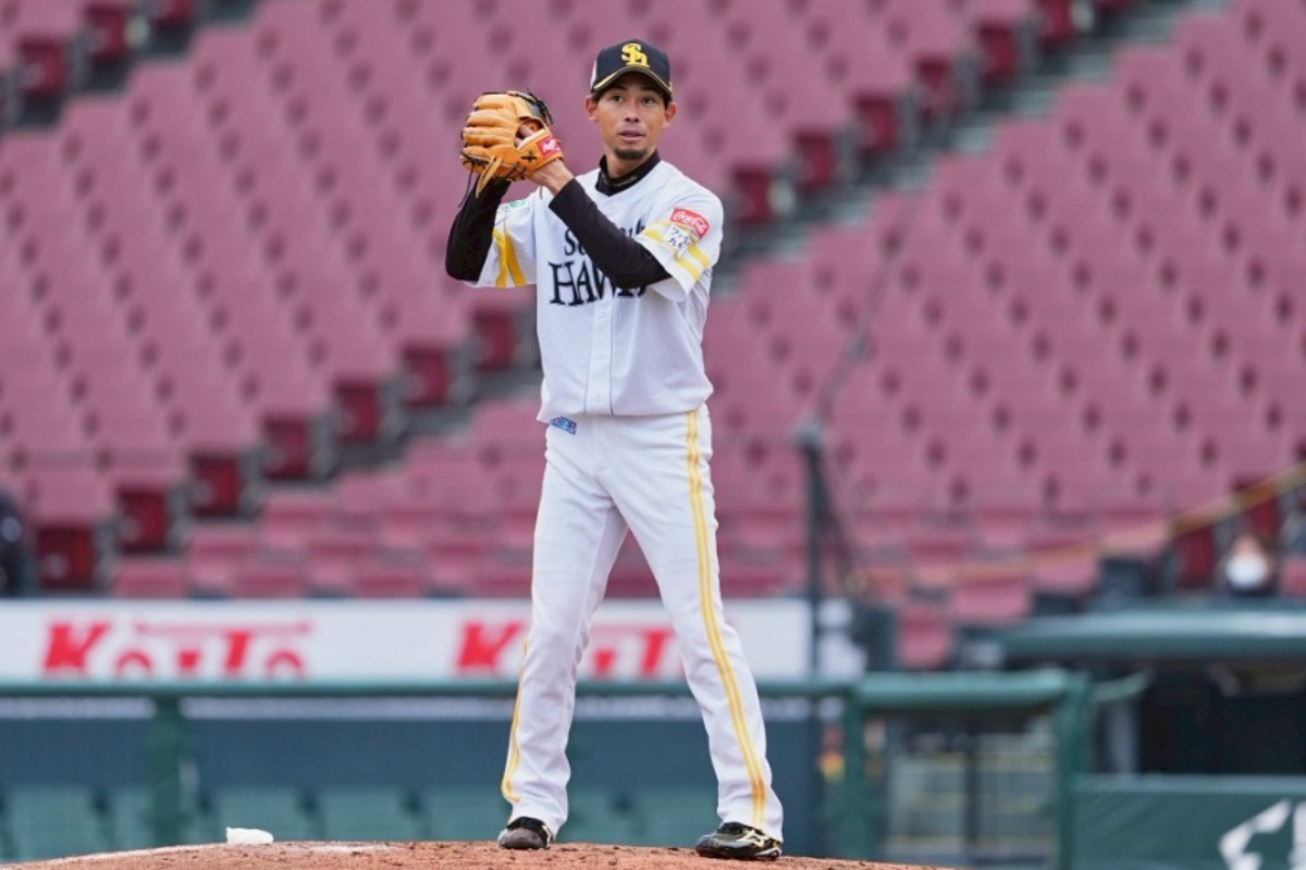 トライアウトに参加した又吉克樹【写真：小林靖】