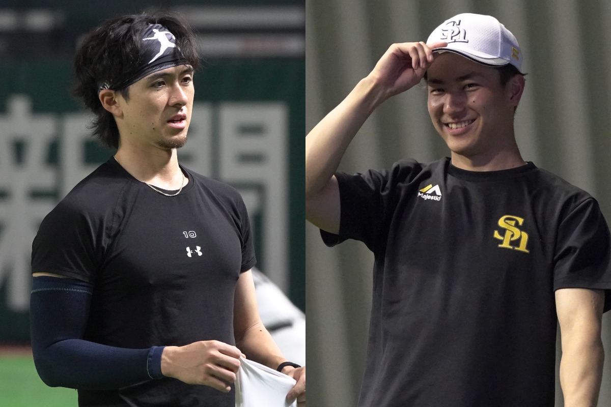 上沢直之（左）、藤原大翔【写真：竹村岳】