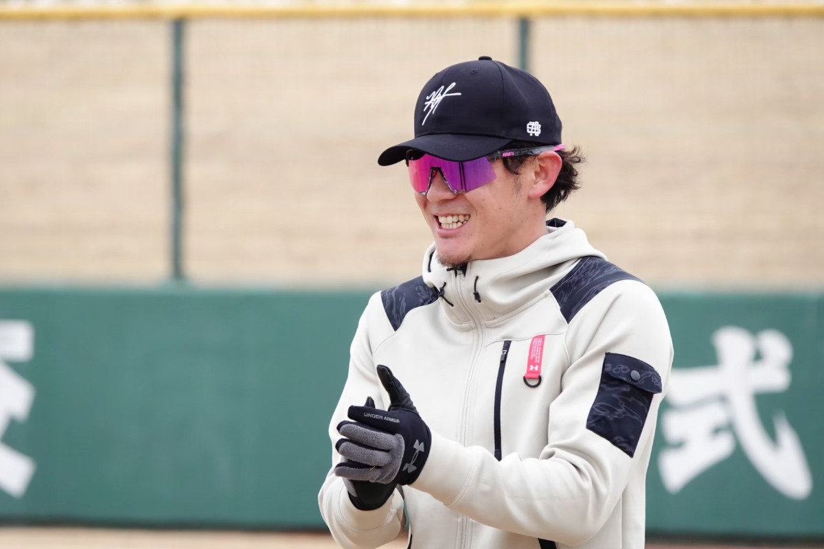 昨季自主トレを公開した牧原大成【写真：竹村岳】