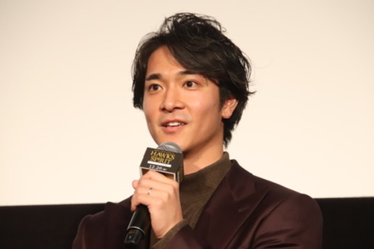 映画の舞台挨拶に登場した柳町達【写真：福谷佑介】