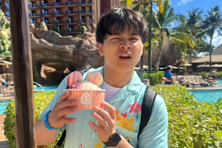 ハワイの優勝旅行を満喫する谷川原健太【写真：本人提供】