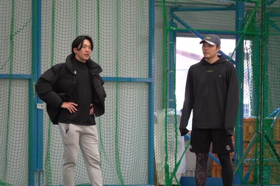 松本裕樹と高野圭佑さん【写真：竹村岳】