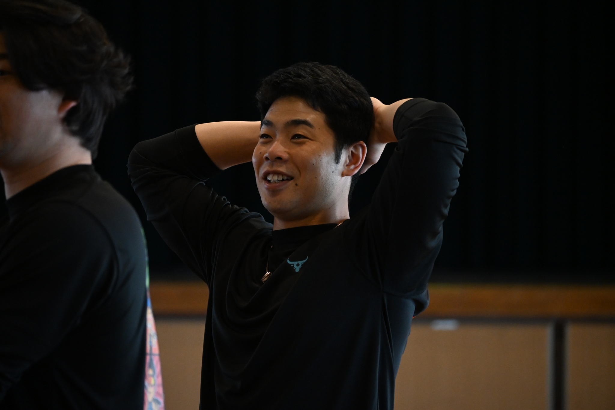 鹿児島県徳之島で自主トレを行う近藤健介【写真：長濱幸治】