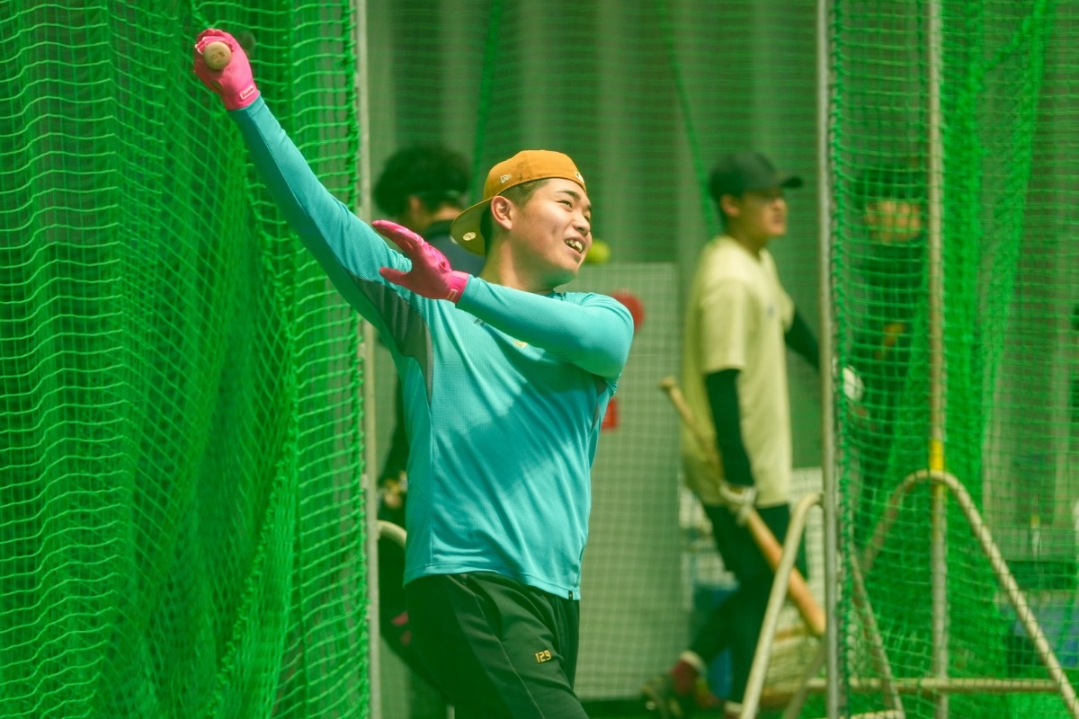 タマスタ筑後で汗を流す佐倉侠史朗【写真：森大樹】