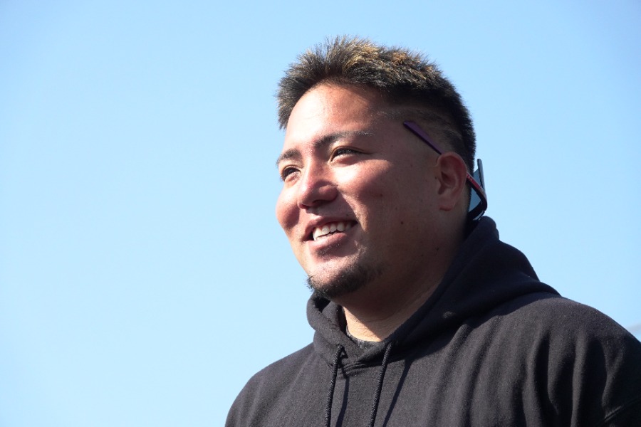 自主トレを公開した山川穂高【写真：竹村岳】