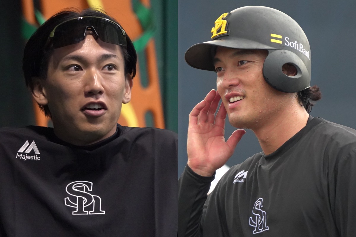 大津亮介（左）と大友宗【写真：竹村岳】