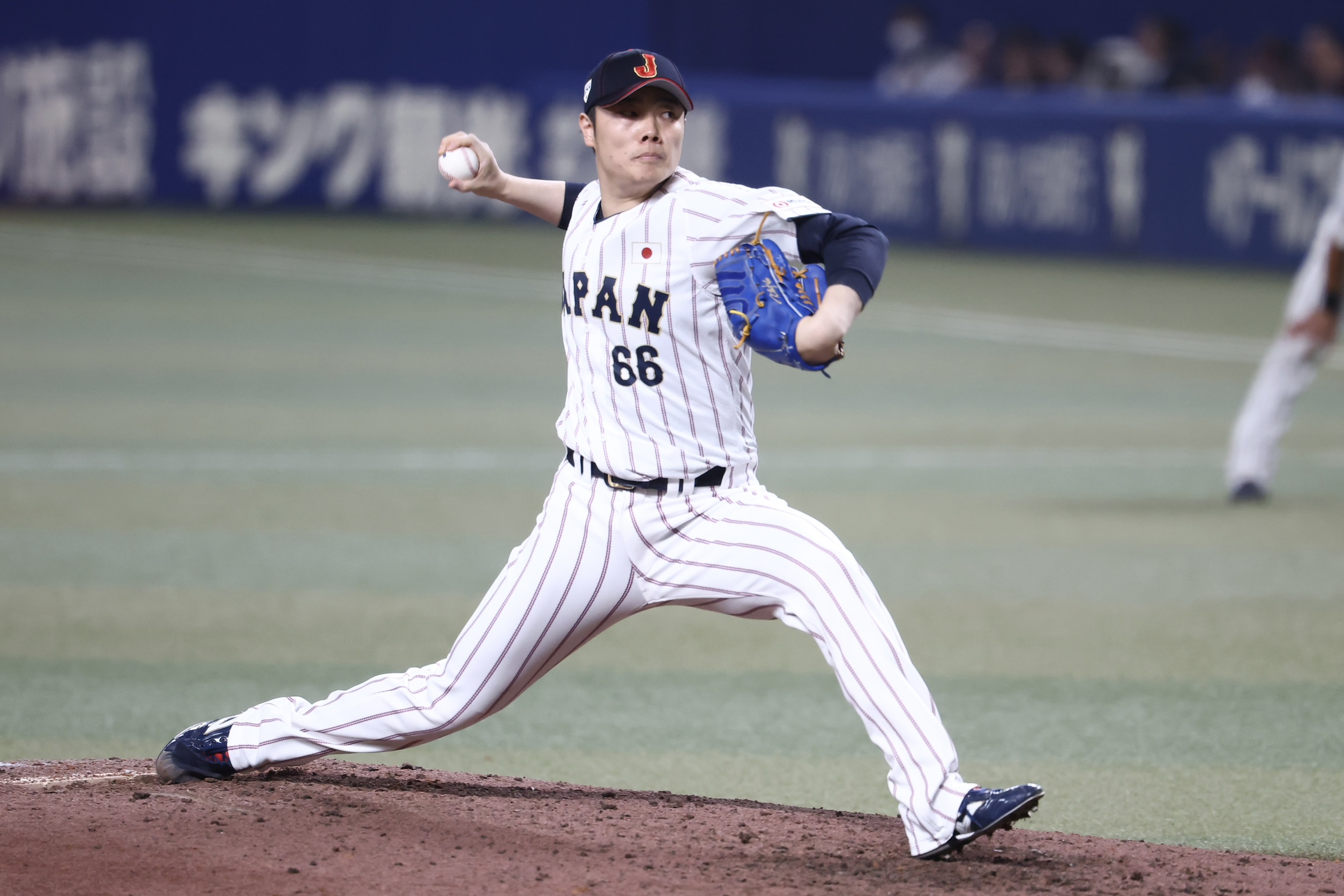 中日との強化試合で好投した松本裕樹【写真：加治屋友輝】