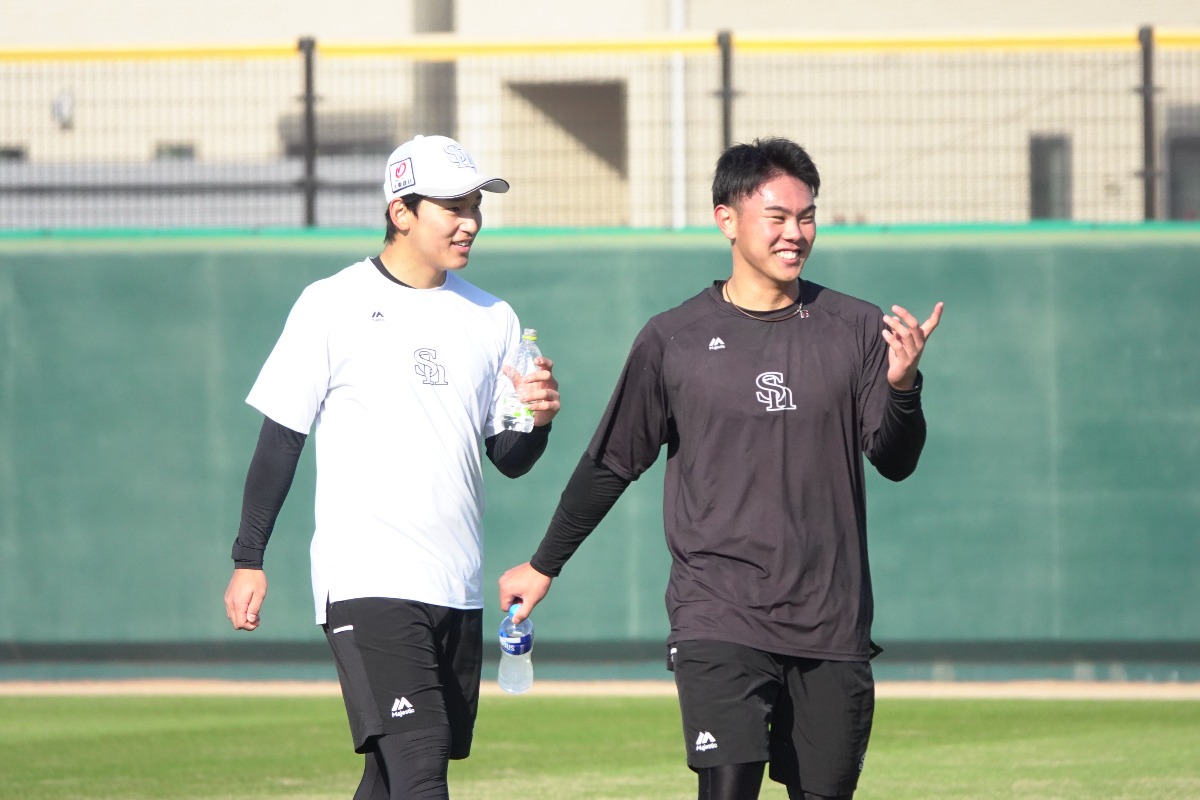 前田悠伍と宇野真仁朗【写真：竹村岳】