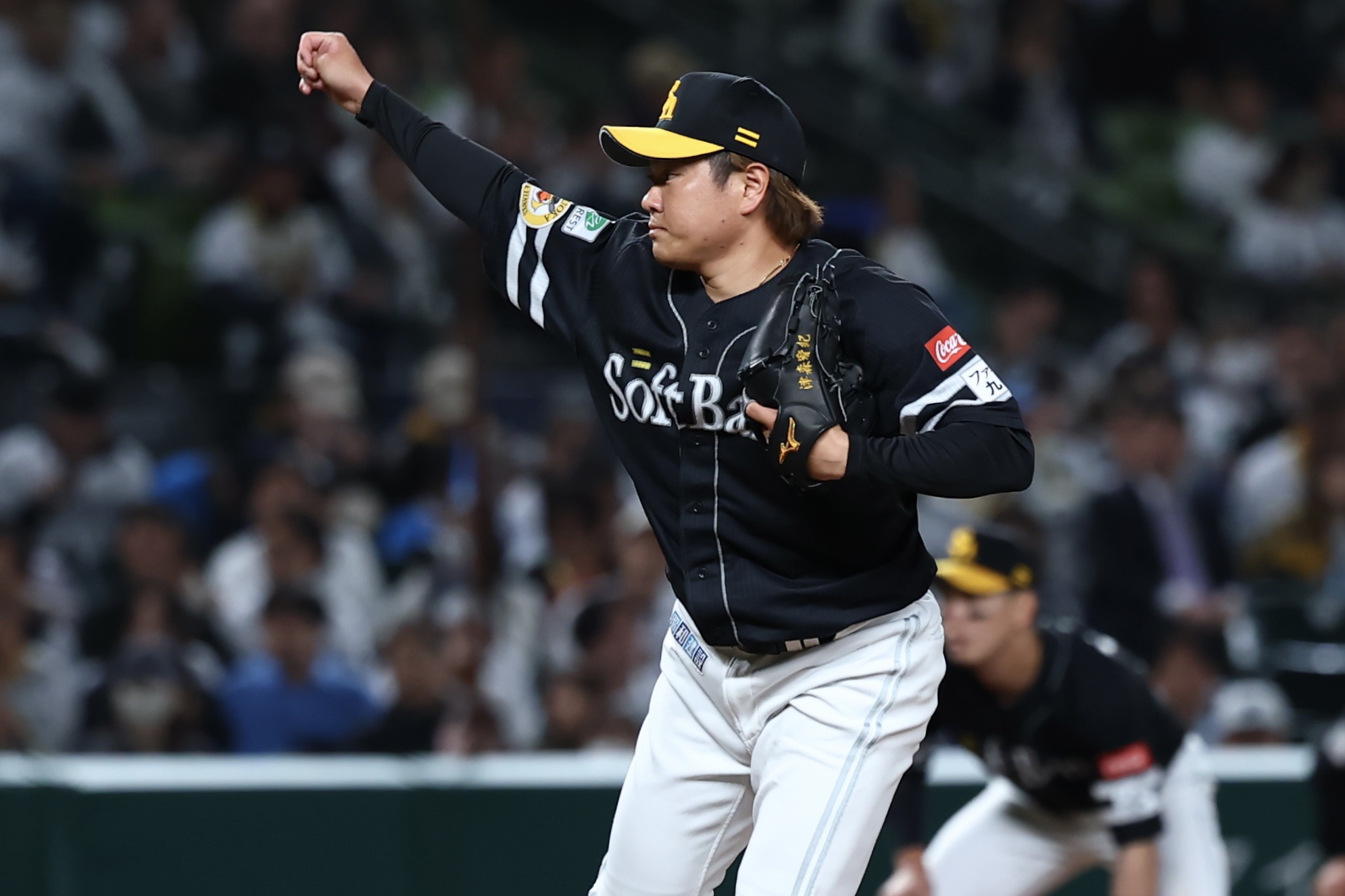 今季初登板で好投した津森宥紀【写真・加治屋友輝】