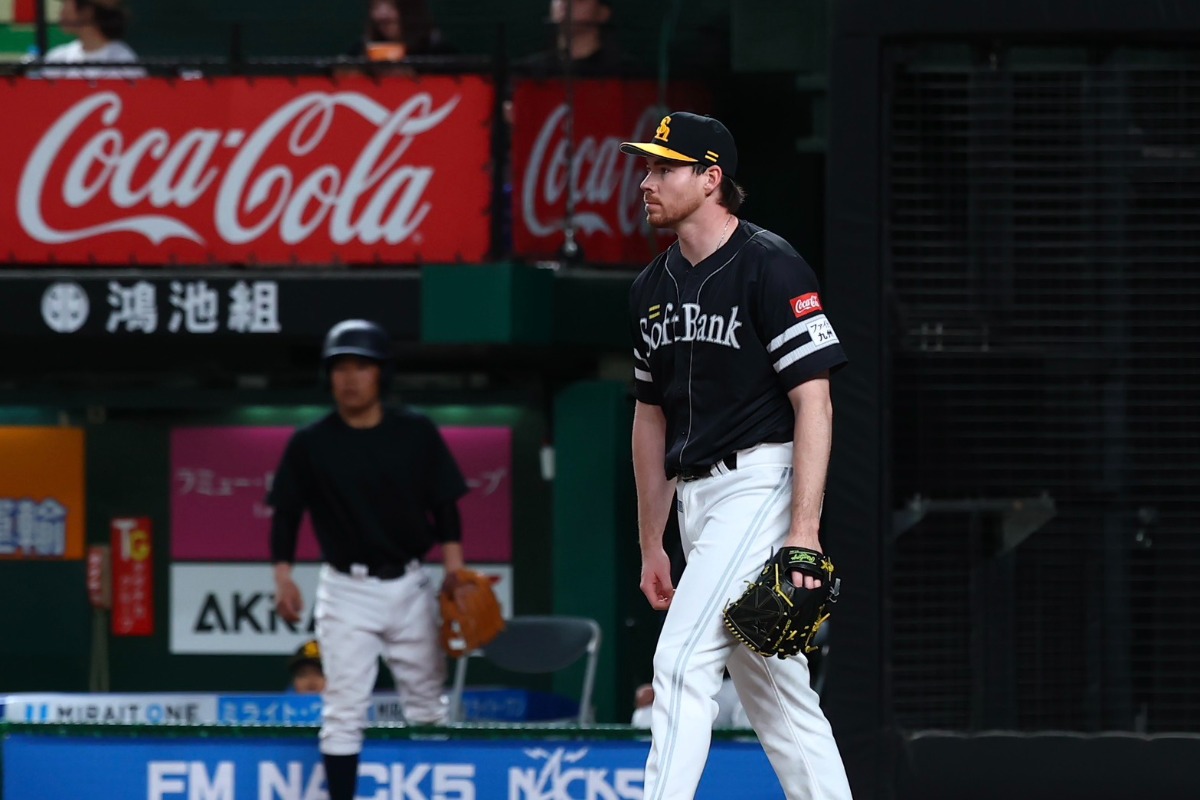 西武戦で初回6失点を喫したカーター・スチュワート・ジュニア【写真：加治屋友輝】