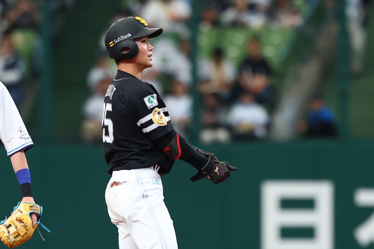今季初安打を放った庄子雄大【写真：加治屋友輝】