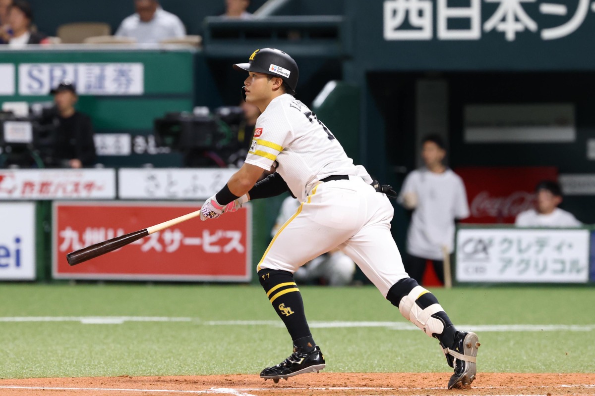 2号ソロを放った山本恵大【写真：栗木一考】
