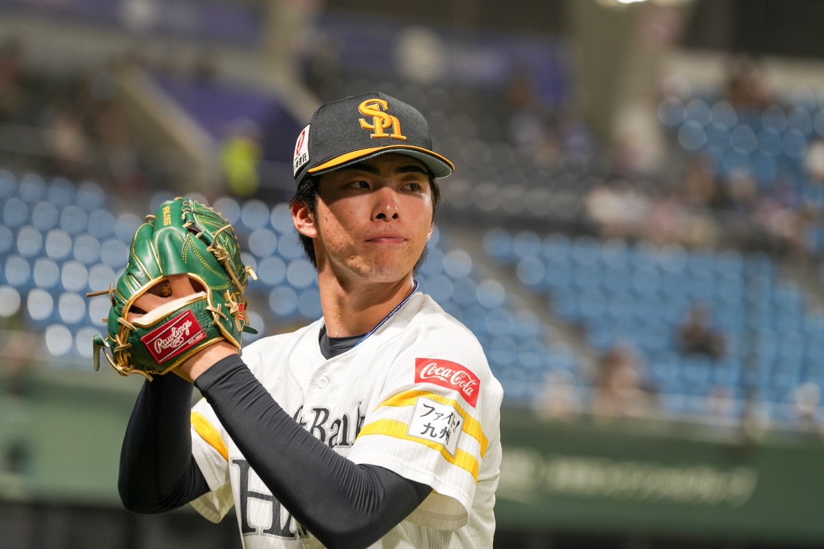 ファーム・リーグ中日戦に登板した村上泰斗【写真：森大樹】
