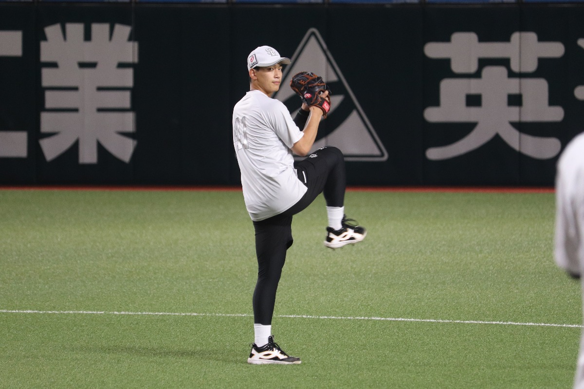 前田悠伍投手【写真：飯田航平】
