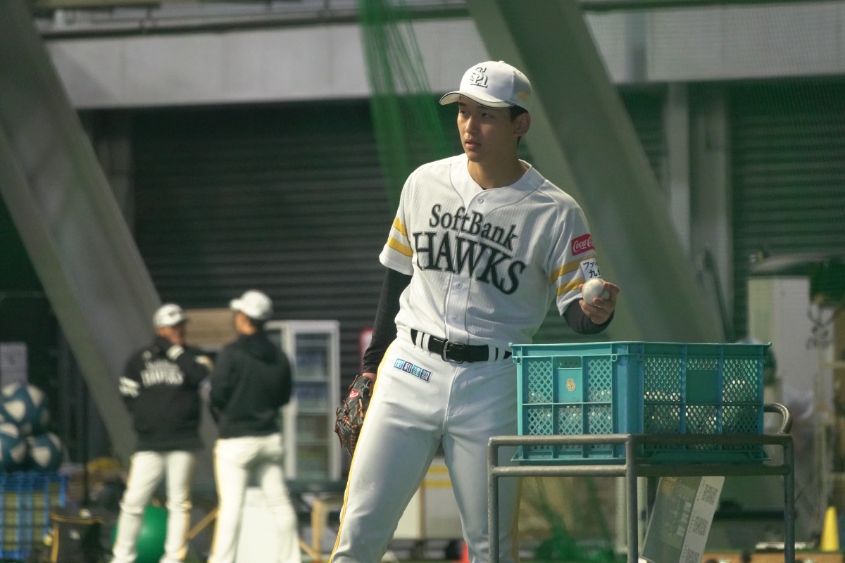 タマスタ筑後で練習に励む前田悠伍【写真：竹村岳】