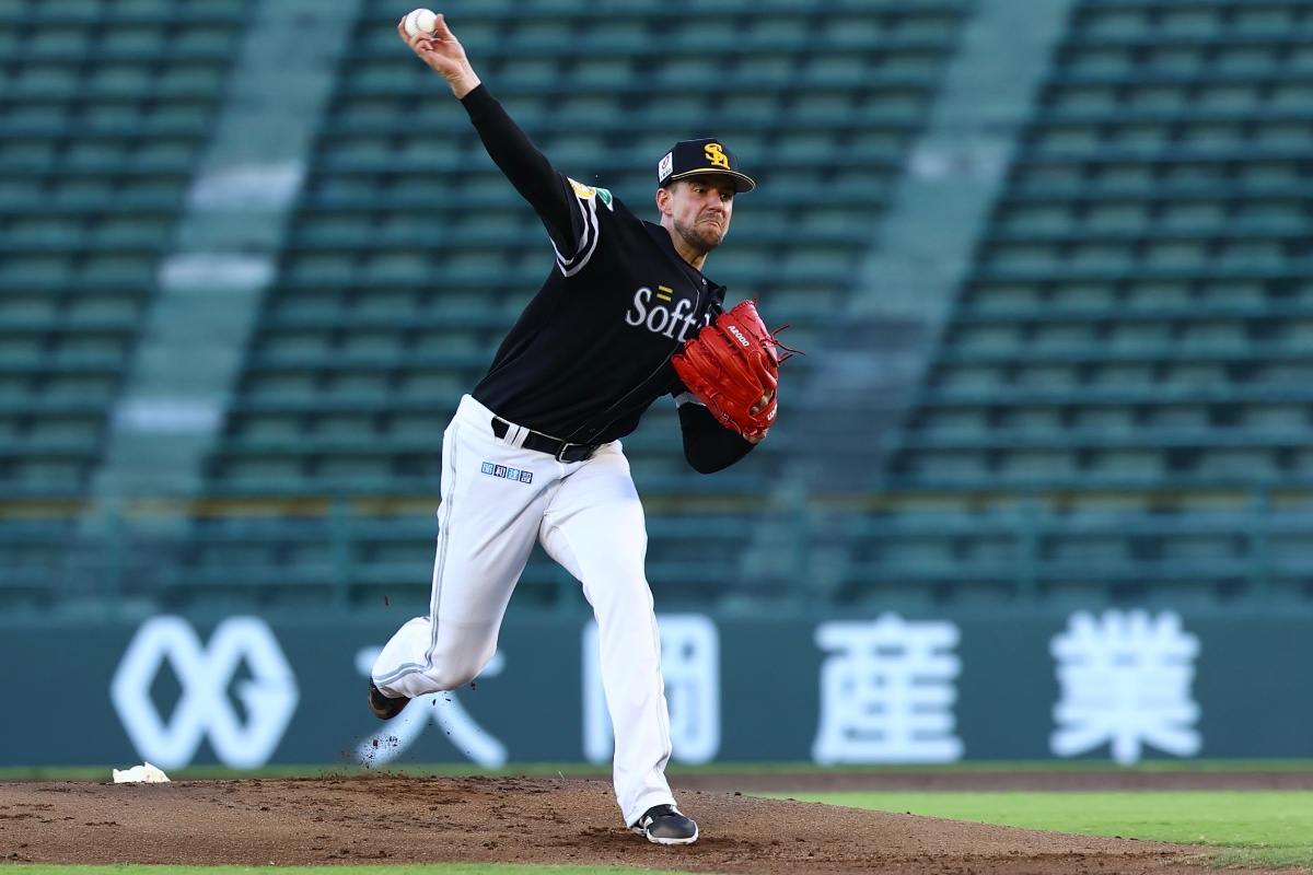 来日初先発したジャクソン・ラトリッジ【写真：加治屋友輝】