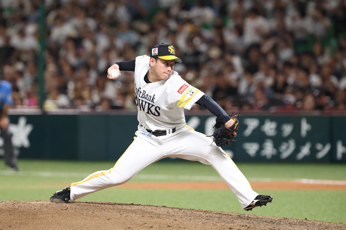 23日のオリックス戦で1回無失点と好投した鈴木豪太【写真：栗木一考】