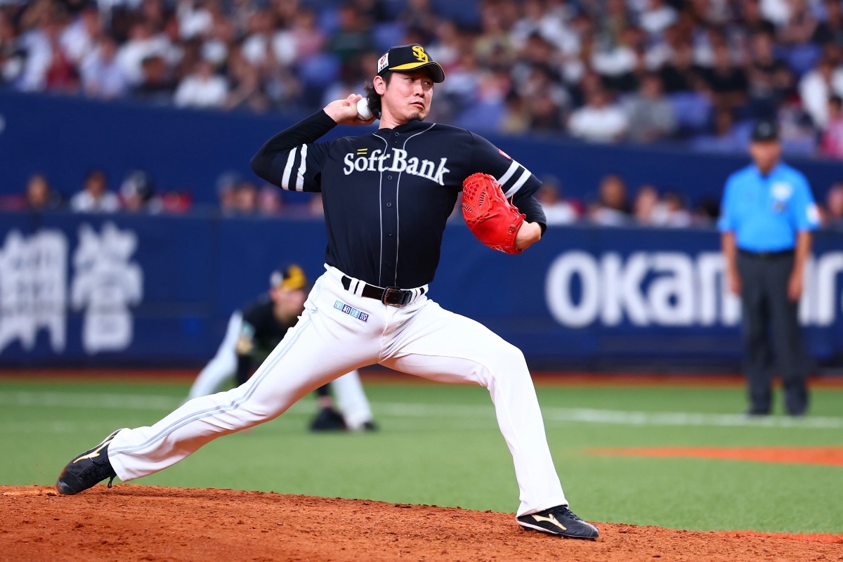 9回に登板した杉山一樹【写真：加治屋友輝】