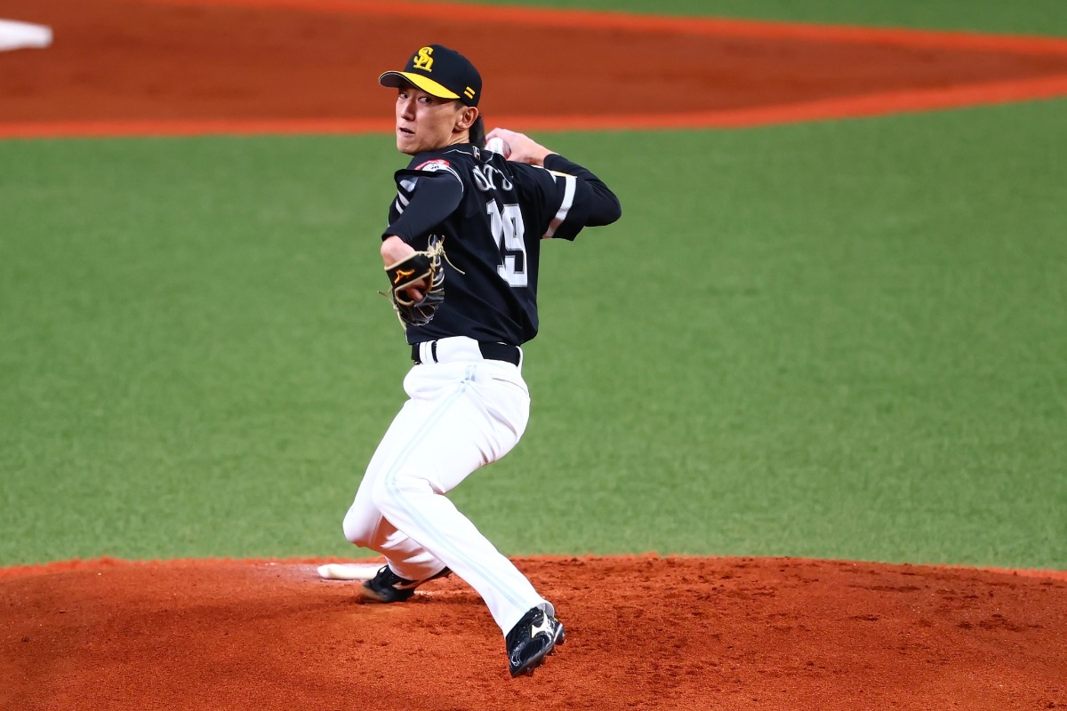6回まで103球の熱投を見せた【写真：加治屋友輝】