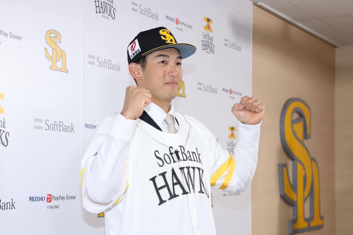 5月13日に入団会見を行った山本祐大【写真：栗木一考】