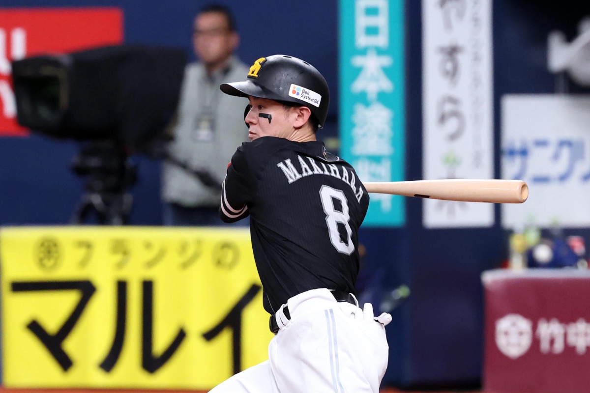タイムリーを放った牧原大成【写真:栗木一考】